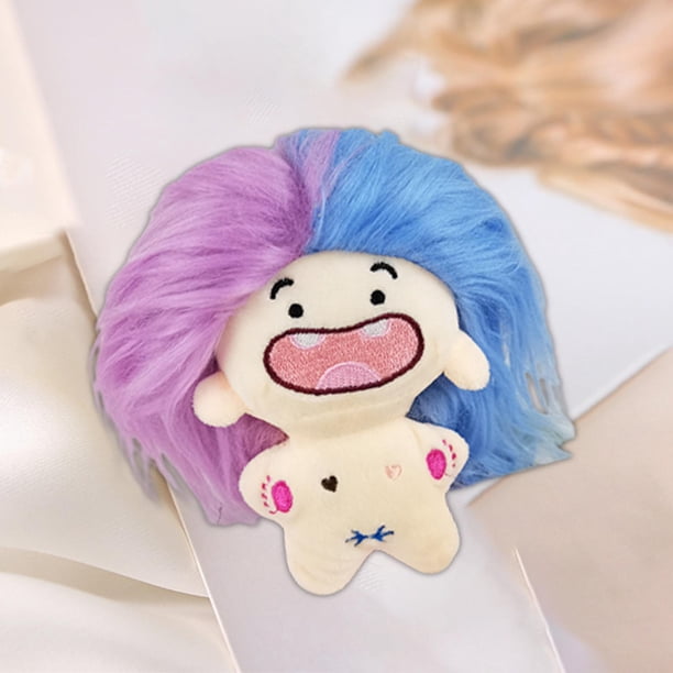 Muñeca de peluche Adorno de peluche Perfecl Azul y Violeta