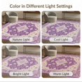 thumbnail image 7 of ODIKA 8'x10' Washable Area Rug Durable, Non-Slip Purple Boho Abstract Symmetrical Bordered Center Watercolor Ombre for Living Room, Under Sectional, Family, 7 of 7