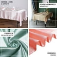Efavormart Rectangle Satin Tablecloth, 60"x102" Smooth Oblong Washable ...
