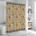 thumbnail image 6 of Spring Daisy Shower Curtain, Waterproof Shower Curtains for Bathroom, Country Vintage Yellow White Floral Leaf Plaid Washable Fabric Bathtub Curtain Set Bath Decor with 12 Hooks 48"x72", 6 of 8
