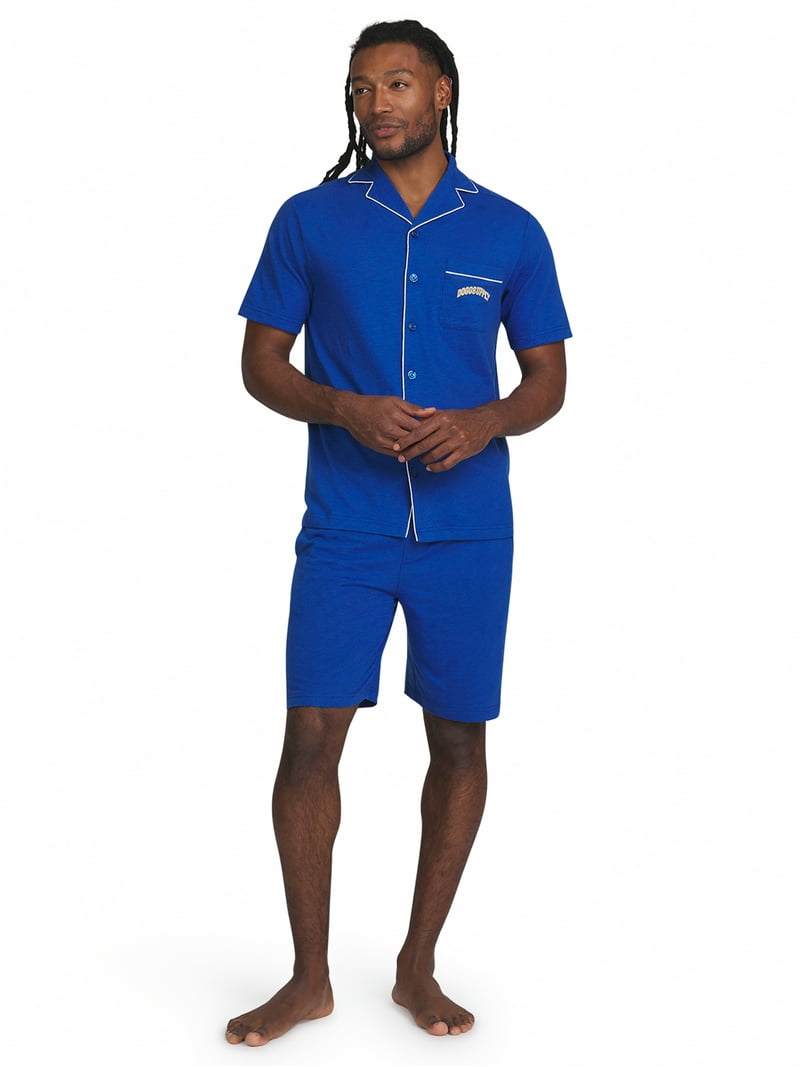 Dogg Supply men's Notch Collar Pajama Set - Soft Knit - Walmart.com
