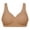 A-Brown456, variant on Tshirt Bras Women Wirefree Full Coverage Comfort Fit Wireless Lace Bras Support With Soft T Shirt Bras Bralettes