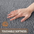thumbnail image 3 of Exclusivo Mezcla Bathroom Rugs Mat 24x47, Extra Soft Absorbent Chenille Bath Rugs Mat, Quick Dry, Machine Washable Bath Mats for Bathroom Floor, Shower, Home Decor, Light Grey, 3 of 10