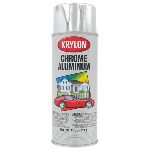 Krylon K1404 12 oz. Chrome Aluminum Fast Drying Bright Metallic Spray Paint