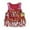 Red, variant on Girls Sparkly Fringe Vest Shiny Metallic Dancewear Performance For Kids Party Outfit,Size 3-6 Years