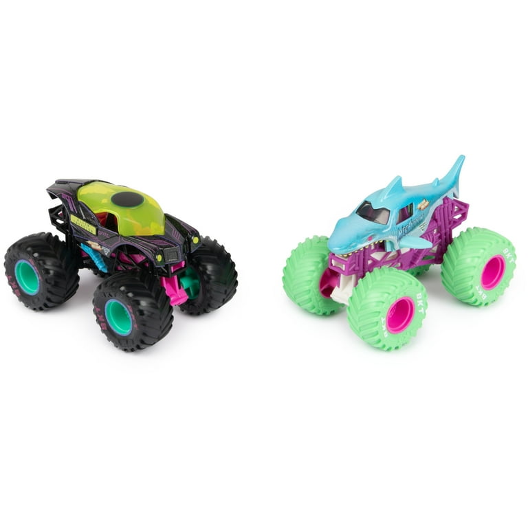 Monster Jam Exclusive Neon Nitro 2-Pack 1:64 Scale Monster Trucks