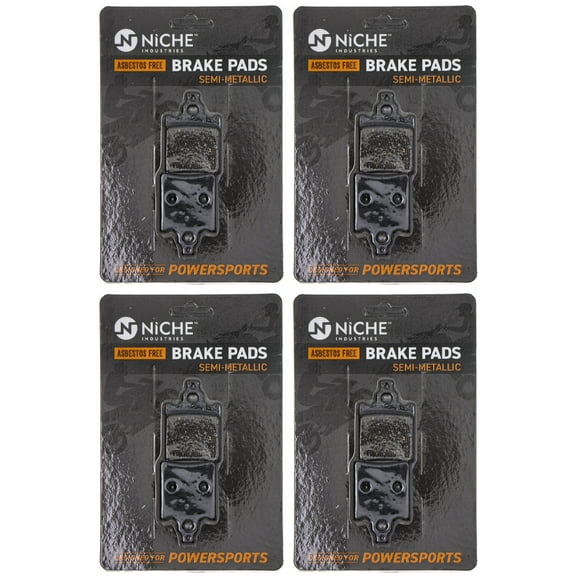 Niche Rear Brake Pad Set for KTM 65 Semi-Metallic Motorcycle 4 Pack 519-KPA2469D