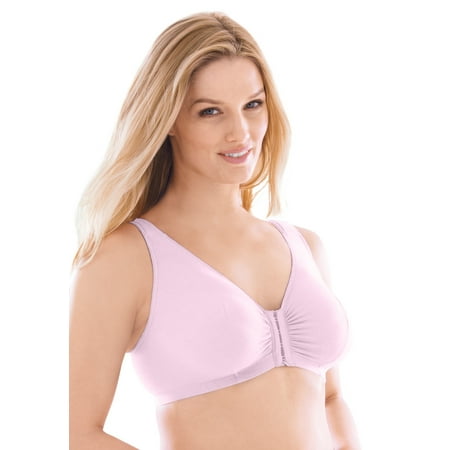 

Leading Lady Women s Plus Size Meryl Cotton Front-Close Wireless Bra Bra