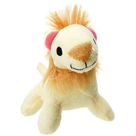 Hartz Tiny Dog Assorted Plush Lion, Tiger or Elephant Dog Toy, Small, 1 pk