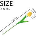 thumbnail image 2 of 10 pcs Fake Tulips, Yellow Artificial Flowers 13.5'', Fake Flowers for Decoration, Silk Flowers Bulk for Vase, Gifts, Wedding, Home Kitchen, Centerpieces, Mother's Day, Valentine’s Day, 2 of 5
