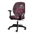 thumbnail image 4 of Chririnla Gothic Skull Rose Decoration Rotating Backrest Coverings Stretchable Office Chair Slipcover for Student, Decorative Removable Swivel Computer Chair Cover for Armchair, 4 of 8
