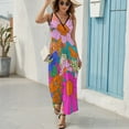 thumbnail image 6 of Nostalgic Vintage Floral Sleeveless Dress Female Clothing Dress Women Summer 2025 Dress, 6 of 7