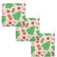 thumbnail image 7 of Dreamtimes 3 PCS Cute Christmas Trees Baby Muslin Washcloths, Cartoon Candy Gingerman Face Towel Burp Cloths Ultra Soft Absorbent Cotton Bath Wipes Towels for Newborn Boys Girls, 7 of 7