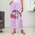 thumbnail image 2 of Hello Kitty Women Pajama Pants Comfy Pj Bottoms Soft Printed Lounge Pant with Pockets, 2 of 7