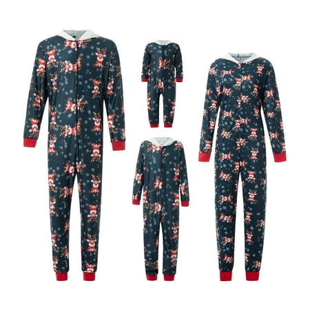 

Dewadbow Matching Family Christmas Pajamas Sets Holiday PJ s with ELF Printing Loungewear Sleepwear
