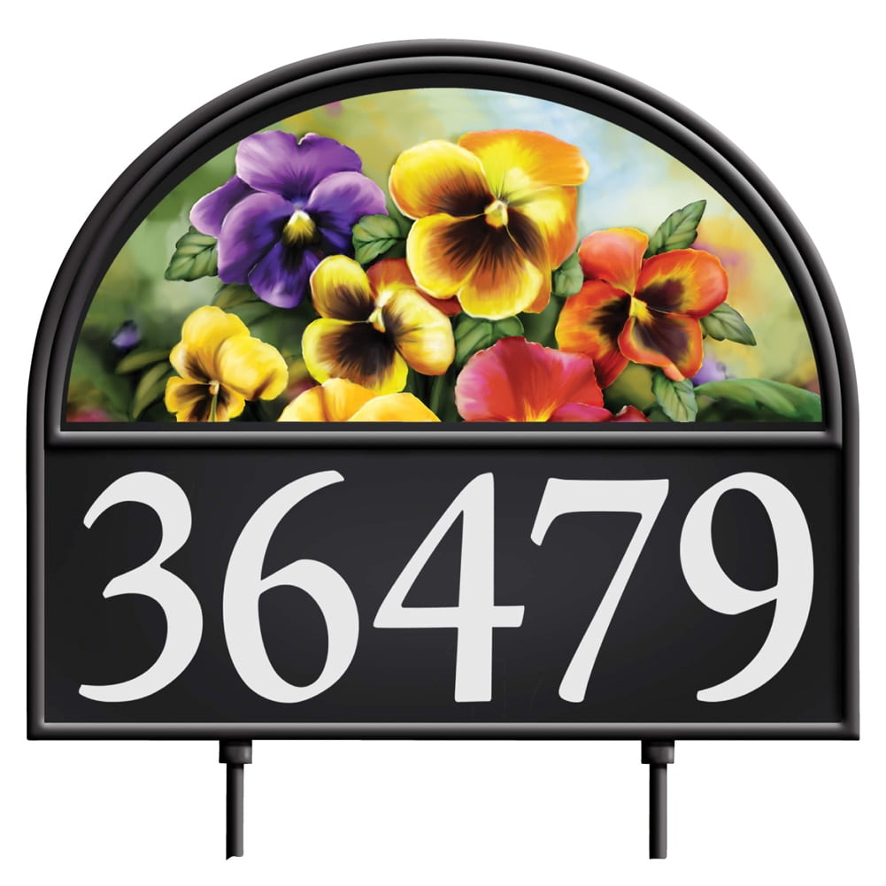 Four Seasons Address Marker Garden Decor Yard Stake by Collections Etc