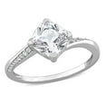 thumbnail image 1 of 2.00 Carat (ctw) Lab-Created White Sapphire Ring in 10K White Gold, 1 of 5