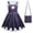 Purple, variant on Creepy Cute Horror Cosplay Costume for 3-10Y 3D Printed Sleeveless Halloween Party Outfit with Bag