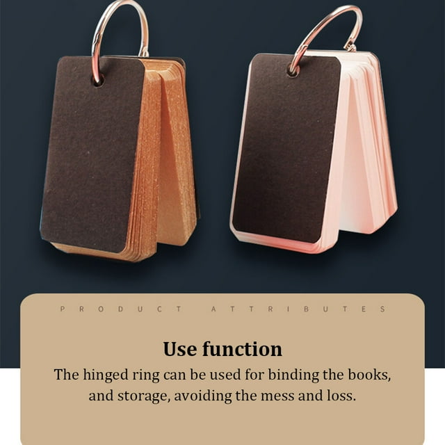 Hinged Links Ring Book Binder Scrapbooks Mini Small Albums Calendars Photo Binding Rings Portable DIY Making Handicraft Supplies Type 4