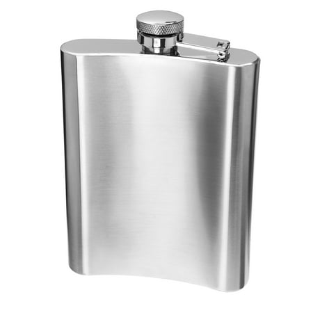 Stainless Steel Hip Flask w/ Filling Funnel  8