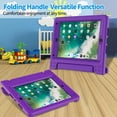 thumbnail image 7 of BMOUO Kids Case for iPad 5th/6th Generation (9.7-inch, 2017/2018), iPad Air 2 / iPad Pro 9.7 Case with Built-in Screen Protector, Shockproof Protective Cover with Handle Stand for Kids, Purple, 7 of 7