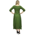 thumbnail image 6 of Bimba Women's Zari Embroidered Dress Rayon Green Long Party Wear Maxi Dresses-16, 6 of 7
