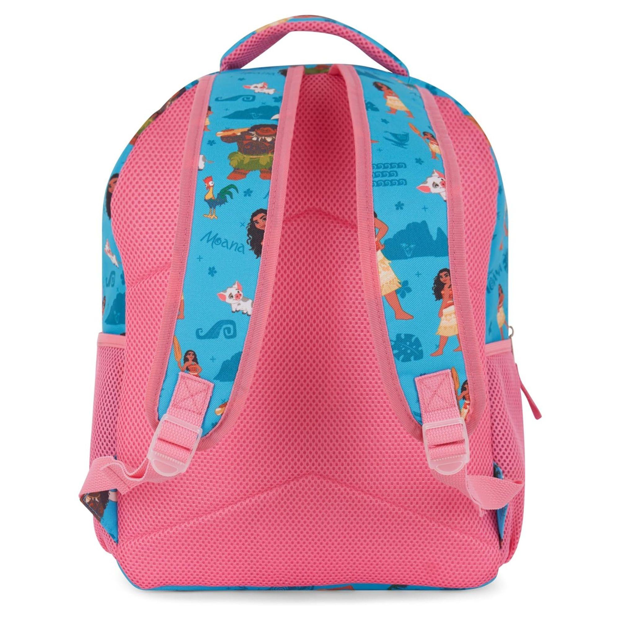 Mochila de Moana para niñas, con estampado de Moana y Maui, color azul 4