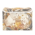 thumbnail image 2 of Foldable Fabric Storage Bin With Handle Collapsible Basket Box Storage With Lid Organizer Bears Eating Honey, 2 of 7