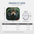 thumbnail image 2 of Kdxio Realistic Style Colorful Wolf Print 2-Piece Sun Shade Front Windshield - Foldable Car Front Window Sunshades for Most Sedans SUV Truck, 2 of 6