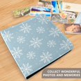 thumbnail image 4 of FORMRS 3 Ring Photo Album 4"x6" Self Adhesive Large Capacity PU Leather Cover, Gray Snowflake, 4 of 8