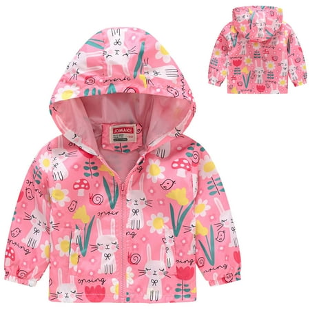

Baby Boys Coats & Jackets Autumn Winter Casual Printing Cartoon Hooded Zipper Long Sleeve Windproof Boys Outdoor Jackets & Outerwear Sportwear
