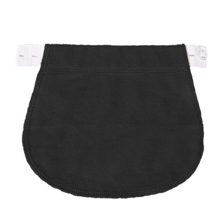 

Maternity Pregnancy Adjustable Elastic Belt Pants Extended Button (Black)
