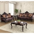 thumbnail image 4 of Furniture of America Coppen 2-Piece Faux Leather Tufted Sofa Set in Light Brown, 4 of 14