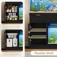 thumbnail image 5 of ANPOO Fluted 30-40 Gallon Fish Tank Stand with Power Outlet, 42" Aquarium Stand with 2 Drawers and Storage Door, Heavy Duty Tank Stand for 2 Fish Tank & Reptile Terrarium, 1000lbs Capacity, Black, 5 of 9