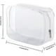 thumbnail image 2 of 5 Pack Clear Zippered Toiletry Carry Pouch Toiletry Bag Portable Makeup Bag, 2 of 5