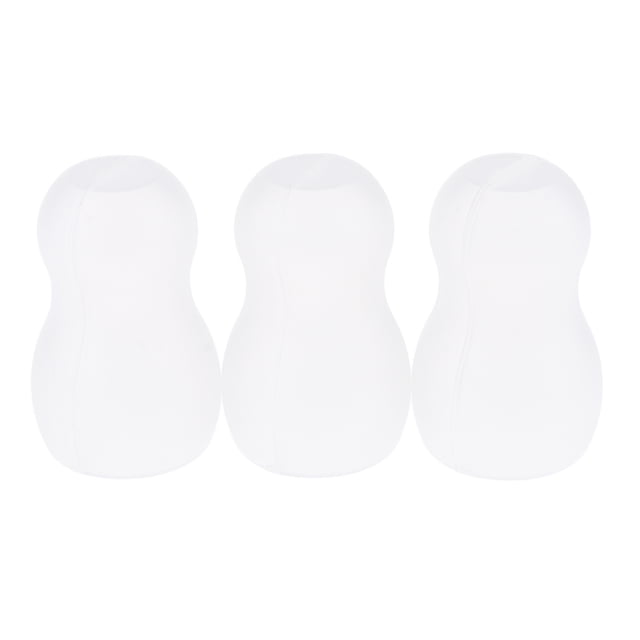 Estuche de Viaje de Plástico Sunnimix 3 piezas para almacenamiento de esponja Color blanco
