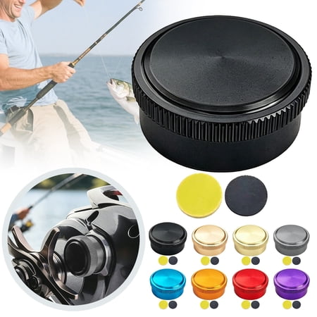 Apeya Heavy Duty Metal Tension Adjustment Knob for Baitcasting Reels Deep Blue Spool Brake Cap for Enhanced Fishing Performance and Smooth Casting
