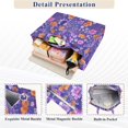 thumbnail image 3 of FORMRS Womens Corduroy Tote Bag Crossbody Shoulder Purse Handbag with Detachable Strap, Purple Wildflowers Pattern, 3 of 7