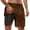 Yellow@GC@, variant on CONZONE Mens Swim Trunks With Mesh Liner Elastic Waist Drawstring Summer Shorts for Men Leopard Graphic Lightweight Loose Fit Vacation Beach Shorts With Pockets