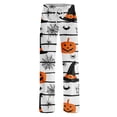 thumbnail image 4 of Womens Halloween Pajama Pants Pumpkin Print Casual Elastic Waist Pjs Lounge Bottoms, 4 of 5