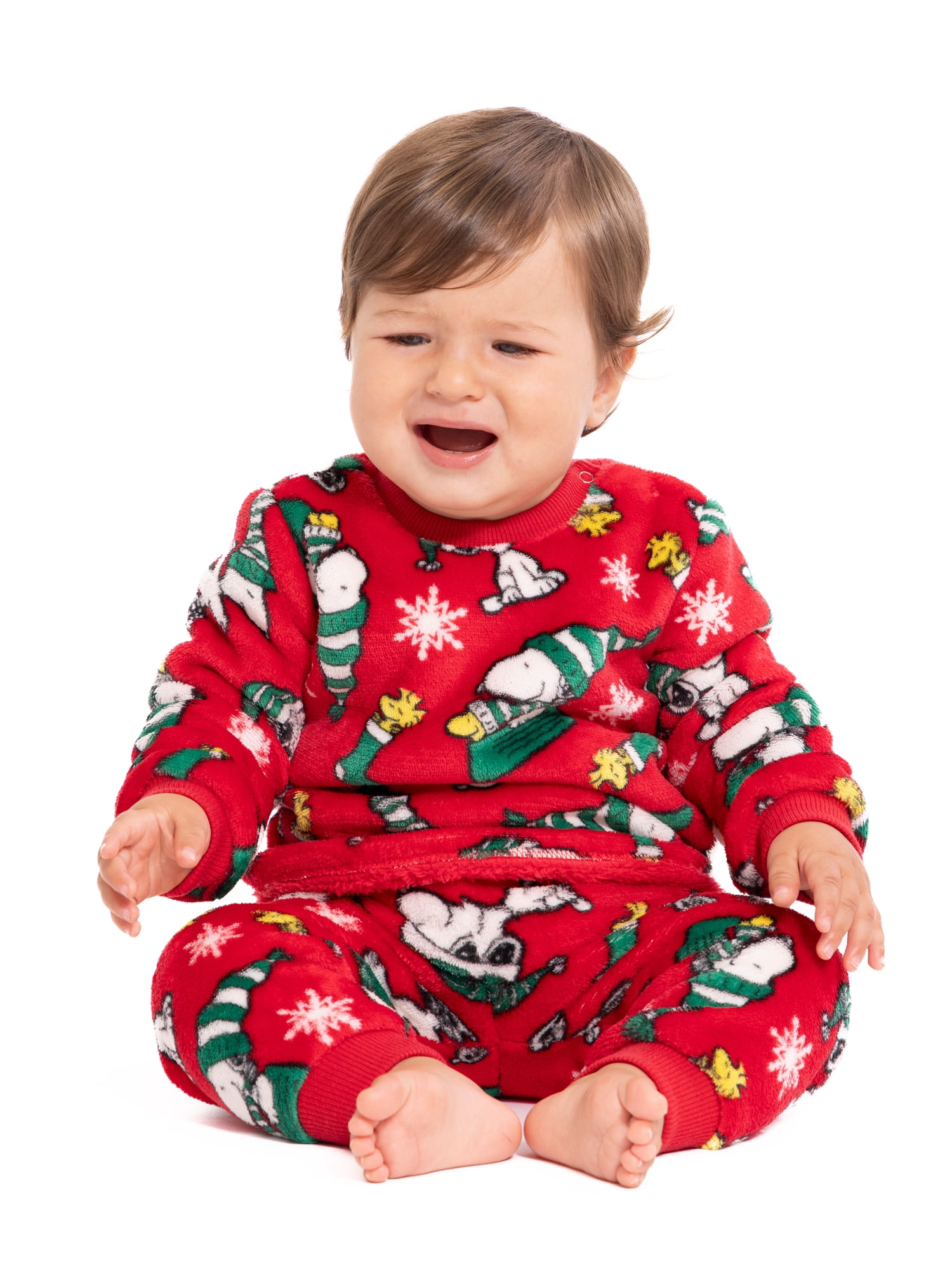 Snoopy Baby All Over Print Plush 2 Piece Set, Sizes 0/3M-24M