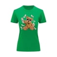 thumbnail image 1 of Playera Blusa de Oso Millonario con Dólares Dinero Ropa De Mujer Color Verde Talla Chica Marca Emil SaEs, 1 of 4
