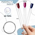 thumbnail image 2 of 100Pcs Swatch Templates for Acrylic Nails - Gel Display Tips Polish Swatch Templates Plastic Tips Acrylic Display Tools - Equipment Clear Tips for Acrylic Nails E22, 2 of 3
