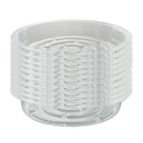 netuera 10 Pack Clear Thick Plastic Heavy Duty Sturdy Plant Saucer Drip Trays for pot