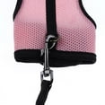 thumbnail image 5 of Adjustable Ferret Harness/Baby Rabbit Squirrel/Hamster Rat Mouse Leash Rope Pink S, 5 of 8