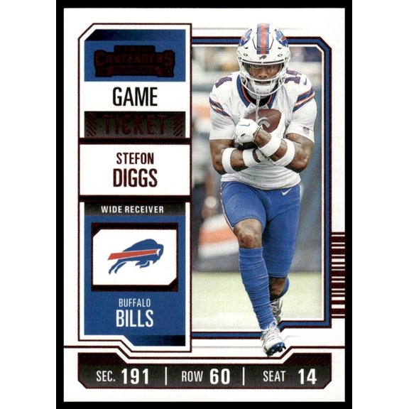 2023 Panini Contenders Football Stefon Diggs #12 Buffalo Bills NFL Football Card Buffalo Bills NFL Football Trading Card