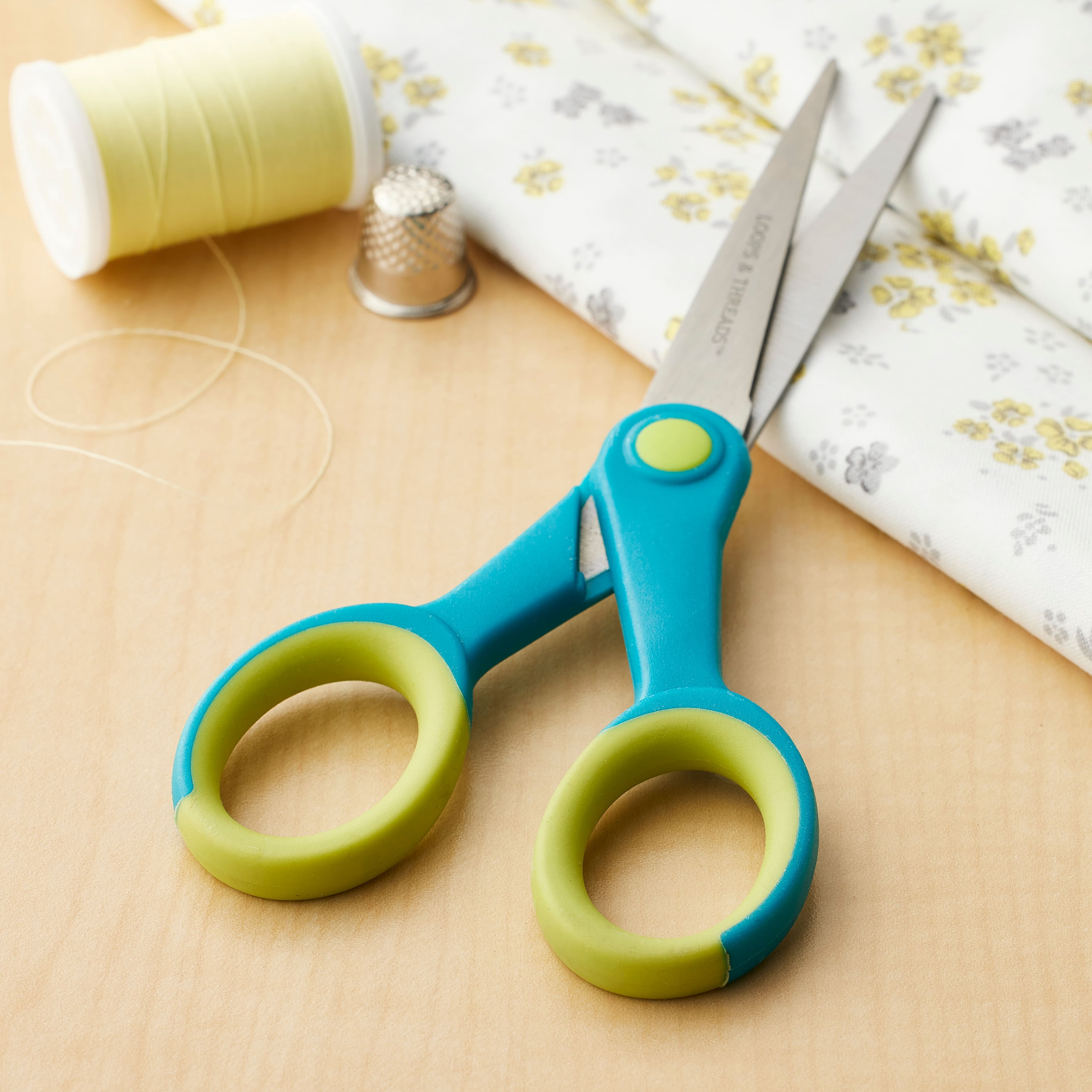 Loops & Threads 7" Multi-Purpose Scissors, 12 Pack