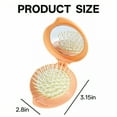 thumbnail image 2 of ACDANC Mini Hair Brush,Smooth Teeth Comb Travel Hair Brush,Prevents Tangles Mini Hairbrush,Orange, 2 of 7