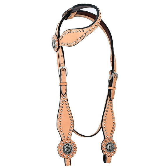 HILASON Western Horse Headstall American Leather Tan