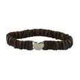 thumbnail image 3 of Elegante cinturón de cintura para mujer con hebilla en forma de corazón, accesorio elástico para vestidos. Café, 3 of 9